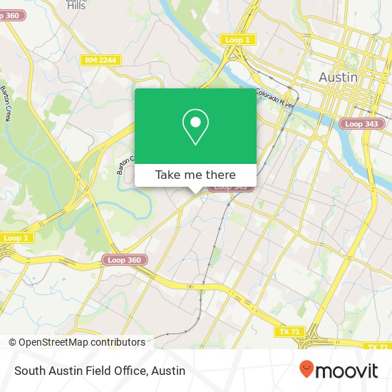 South Austin Field Office map