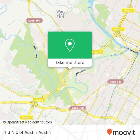 Mapa de I G N C of Austin