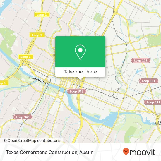 Texas Cornerstone Construction map