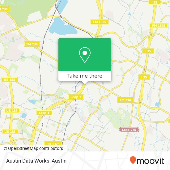 Austin Data Works map
