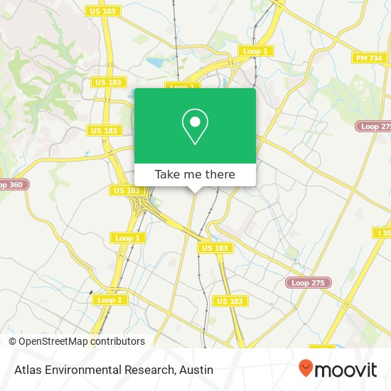 Atlas Environmental Research map