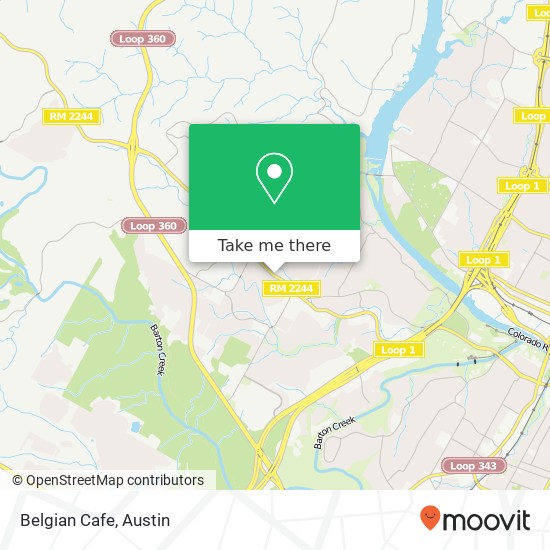 Belgian Cafe map