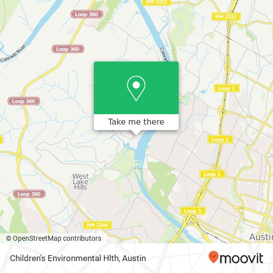 Children's Environmental Hlth map