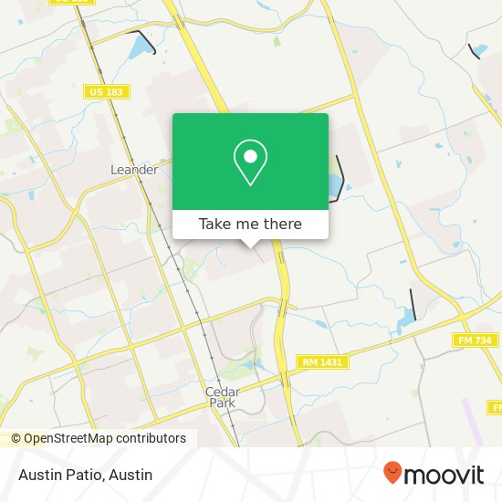 Mapa de Austin Patio