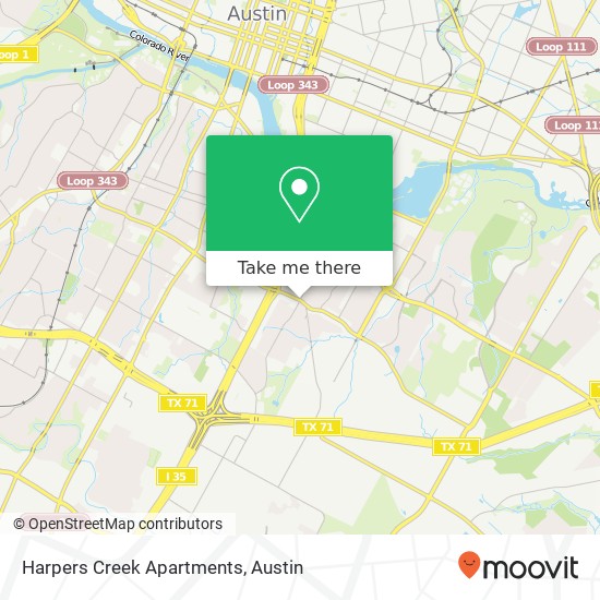 Harpers Creek Apartments map