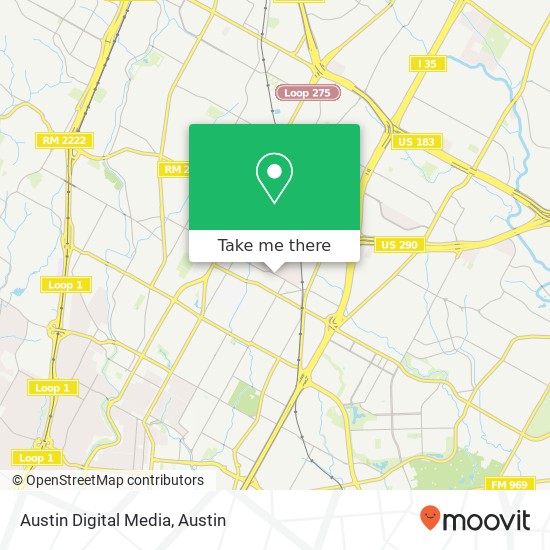 Austin Digital Media map