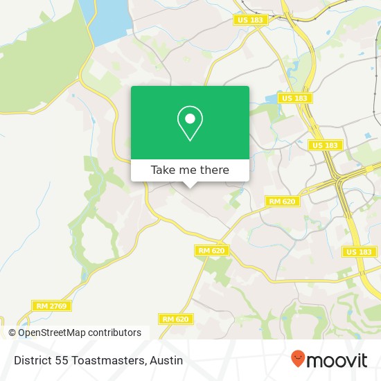 Mapa de District 55 Toastmasters