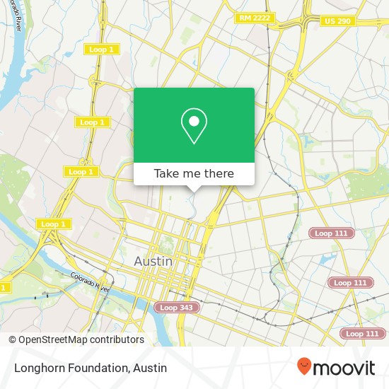 Mapa de Longhorn Foundation