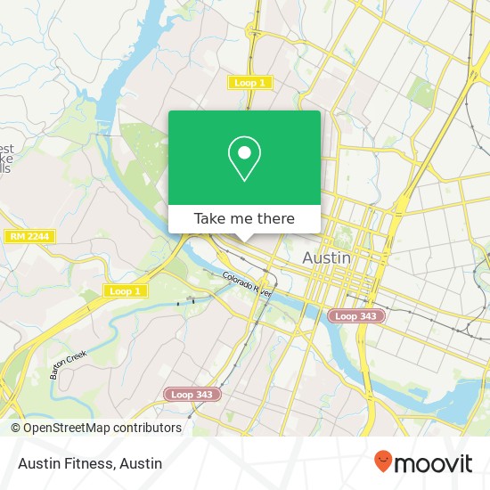 Austin Fitness map