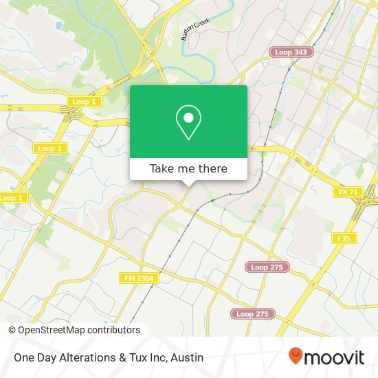 One Day Alterations & Tux Inc map