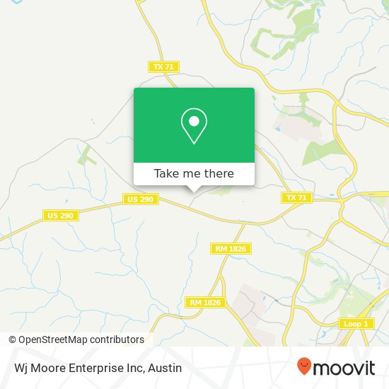 Wj Moore Enterprise Inc map