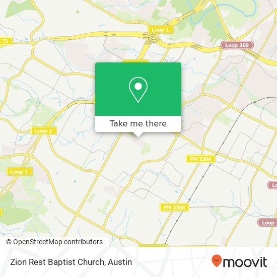 Mapa de Zion Rest Baptist Church