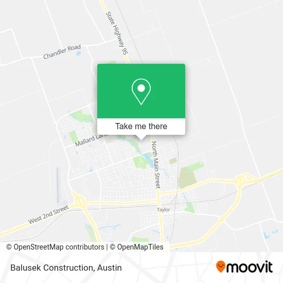 Balusek Construction map
