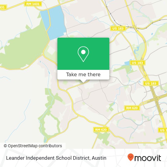 Mapa de Leander Independent School District