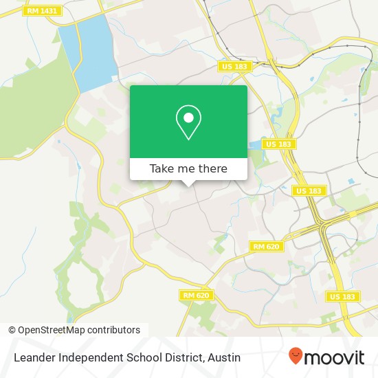 Mapa de Leander Independent School District