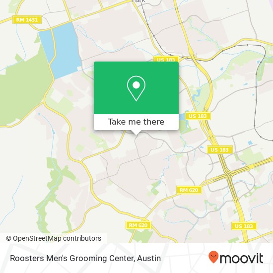 Roosters Men's Grooming Center map