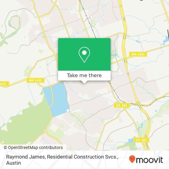 Raymond James, Residential Construction Svcs. map