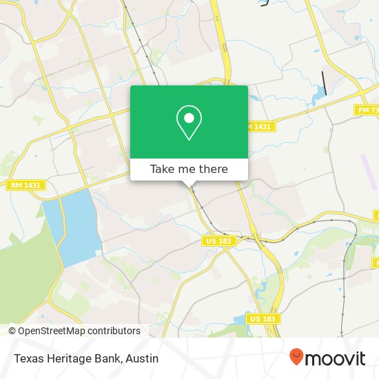 Texas Heritage Bank map