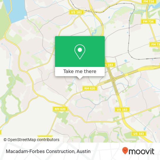 Mapa de Macadam-Forbes Construction
