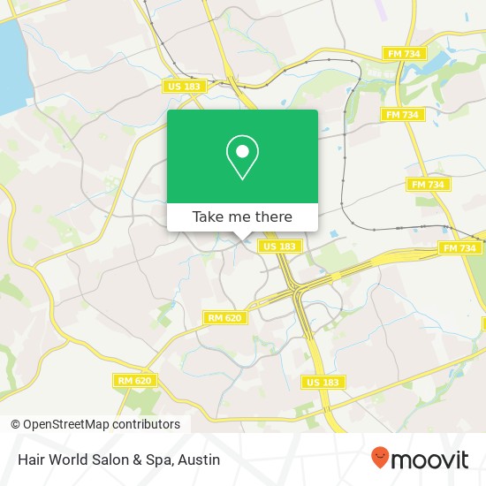 Hair World Salon & Spa map