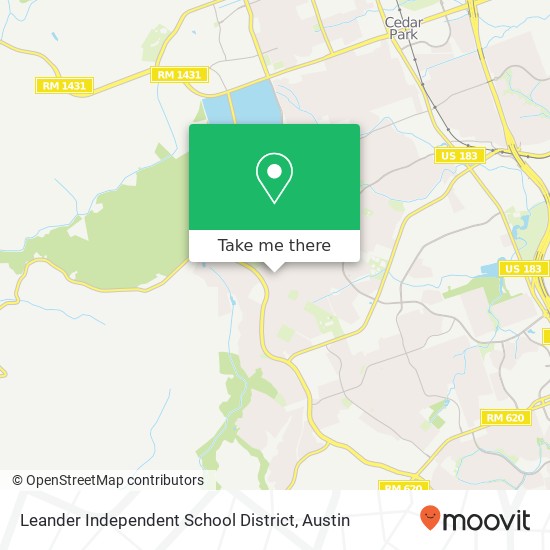 Mapa de Leander Independent School District