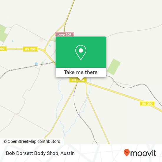 Bob Dorsett Body Shop map