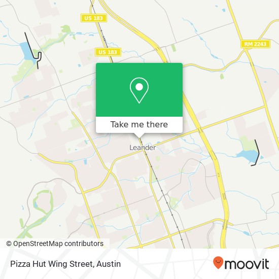 Mapa de Pizza Hut Wing Street
