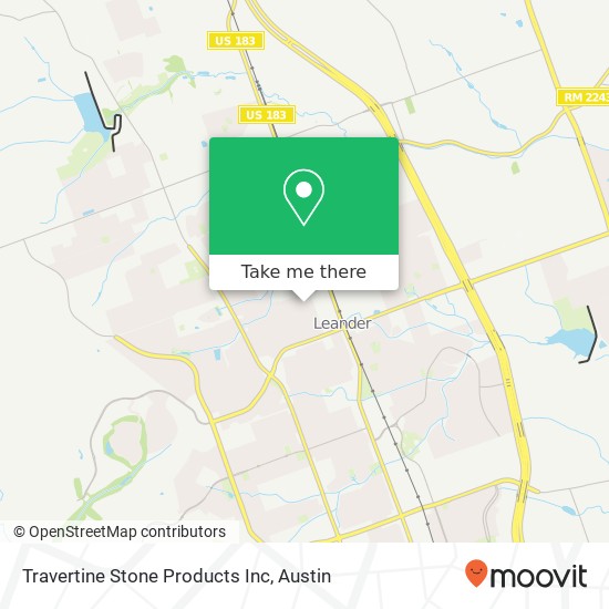 Travertine Stone Products Inc map