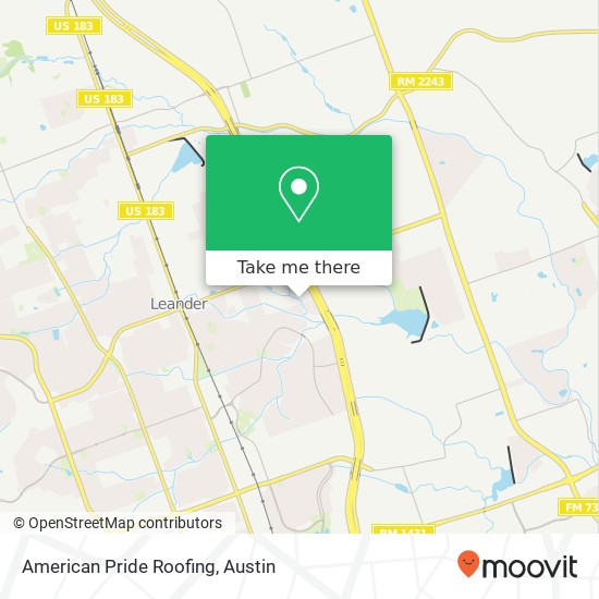 American Pride Roofing map