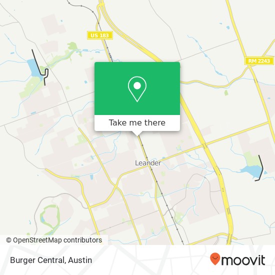 Burger Central map