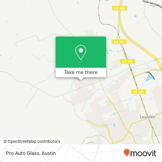 Mapa de Pro Auto Glass