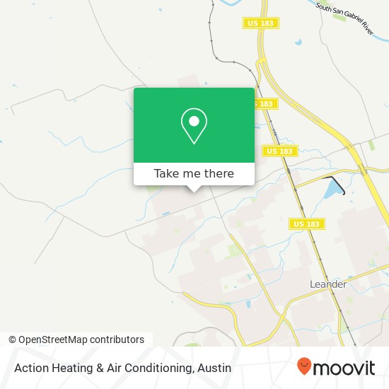 Mapa de Action Heating & Air Conditioning