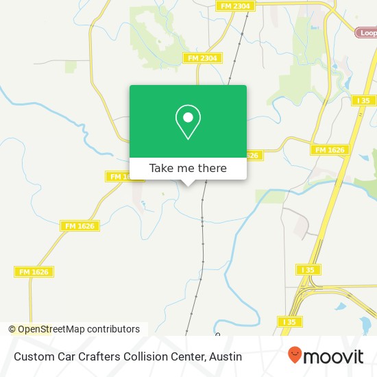 Mapa de Custom Car Crafters Collision Center