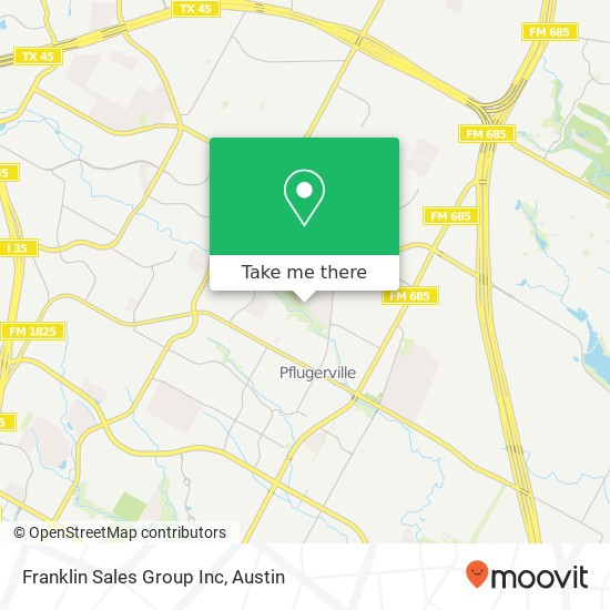 Franklin Sales Group Inc map
