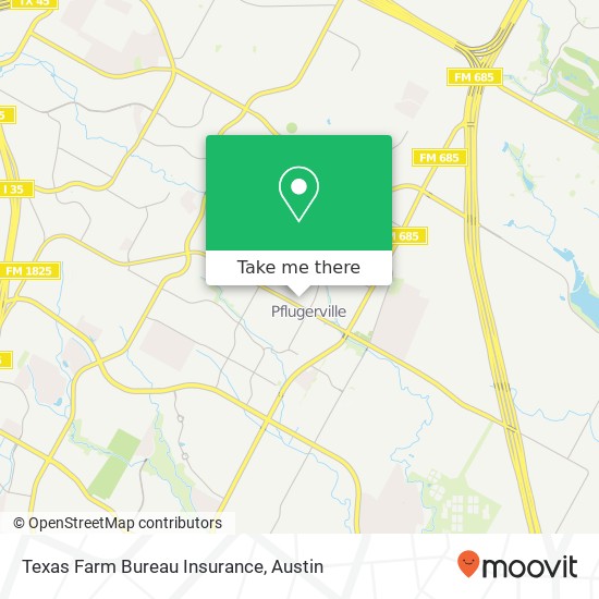 Mapa de Texas Farm Bureau Insurance