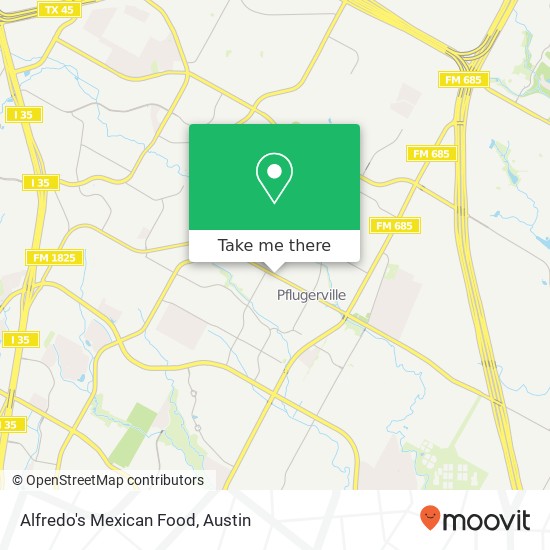 Mapa de Alfredo's Mexican Food