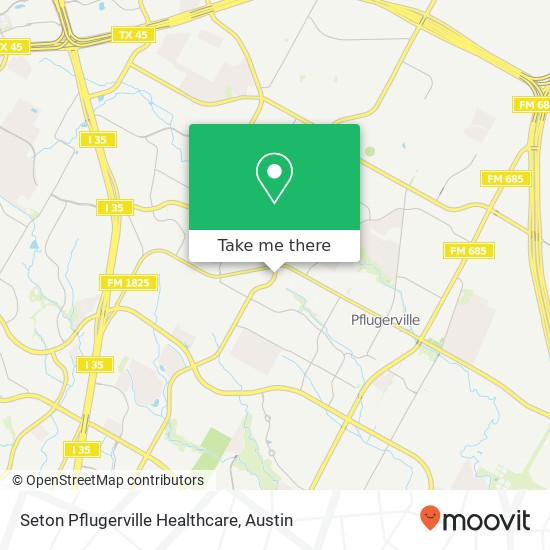 Seton Pflugerville Healthcare map