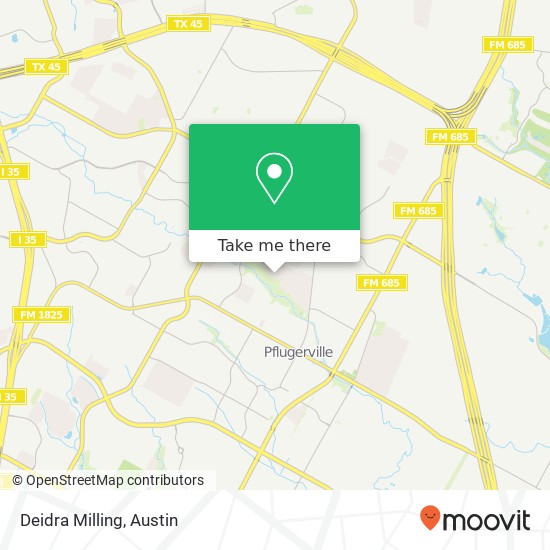 Deidra Milling map