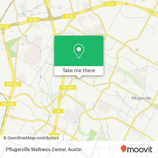 Mapa de Pflugerville Wellness Center