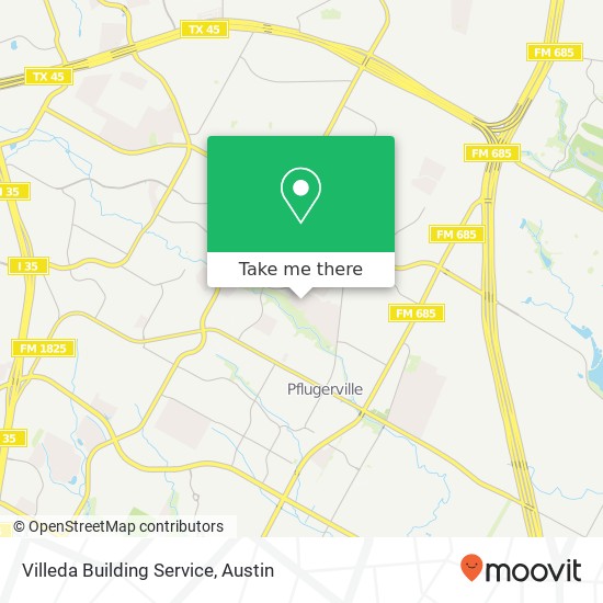 Villeda Building Service map