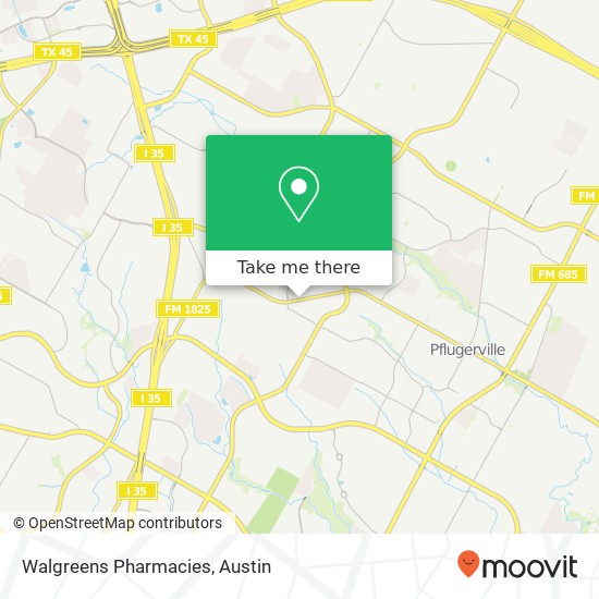 Mapa de Walgreens Pharmacies