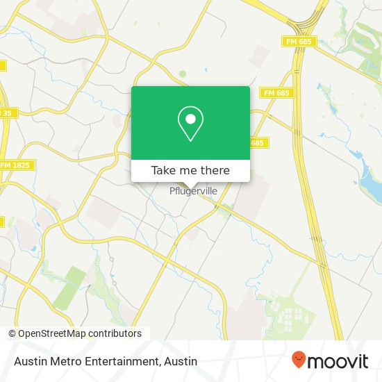 Mapa de Austin Metro Entertainment