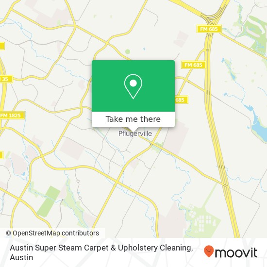 Austin Super Steam Carpet & Upholstery Cleaning map