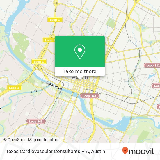 Texas Cardiovascular Consultants P A map