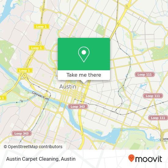 Austin Carpet Cleaning map