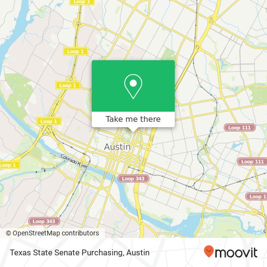 Texas State Senate Purchasing map