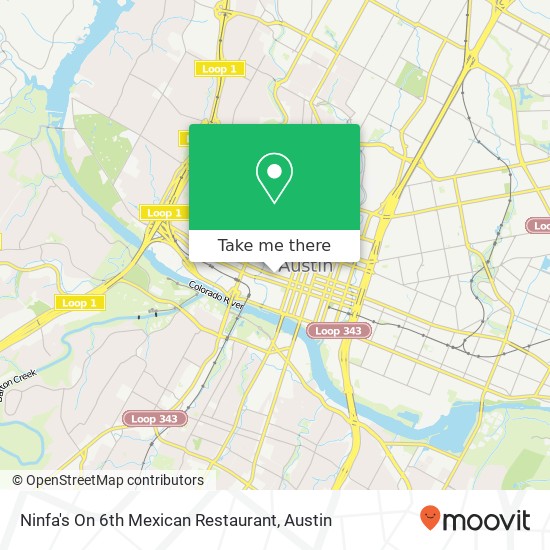 Ninfa's On 6th Mexican Restaurant map