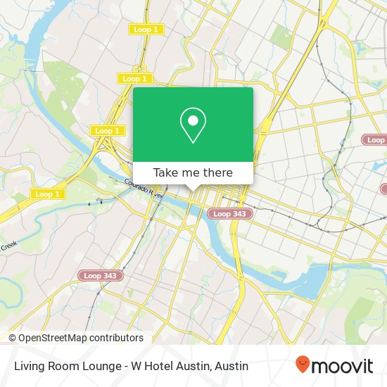 Living Room Lounge - W Hotel Austin map