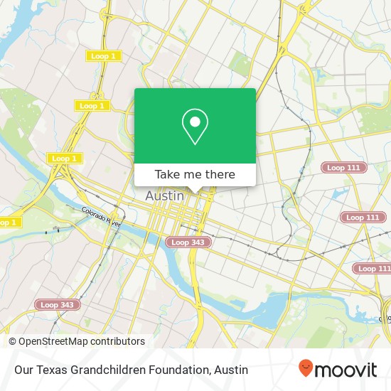 Our Texas Grandchildren Foundation map