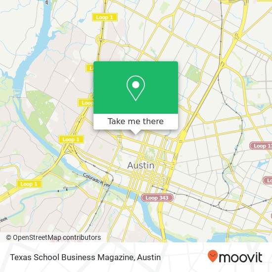 Texas School Business Magazine map